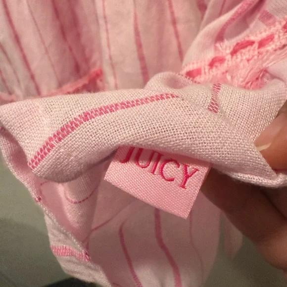 Juicy Couture Childs Pink Striped Dress Size 3T - Picture 6 of 7